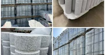 咸宁 芝麻白花岗岩挡车柱、隔离柱多少钱