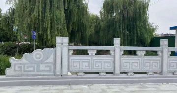 咸宁 芝麻灰桥栏杆、河道栏杆安装效果