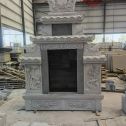 咸宁 芝麻灰高档墓碑、土墓，一套也支持定做