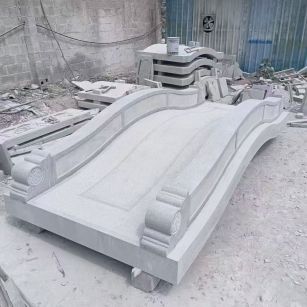 咸宁 芝麻灰花岗岩园林景观 小石桥