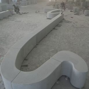 咸宁 花岗岩整石坐凳拼装