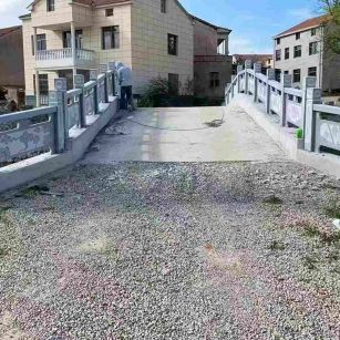 咸宁 芝麻灰花岗岩桥栏杆