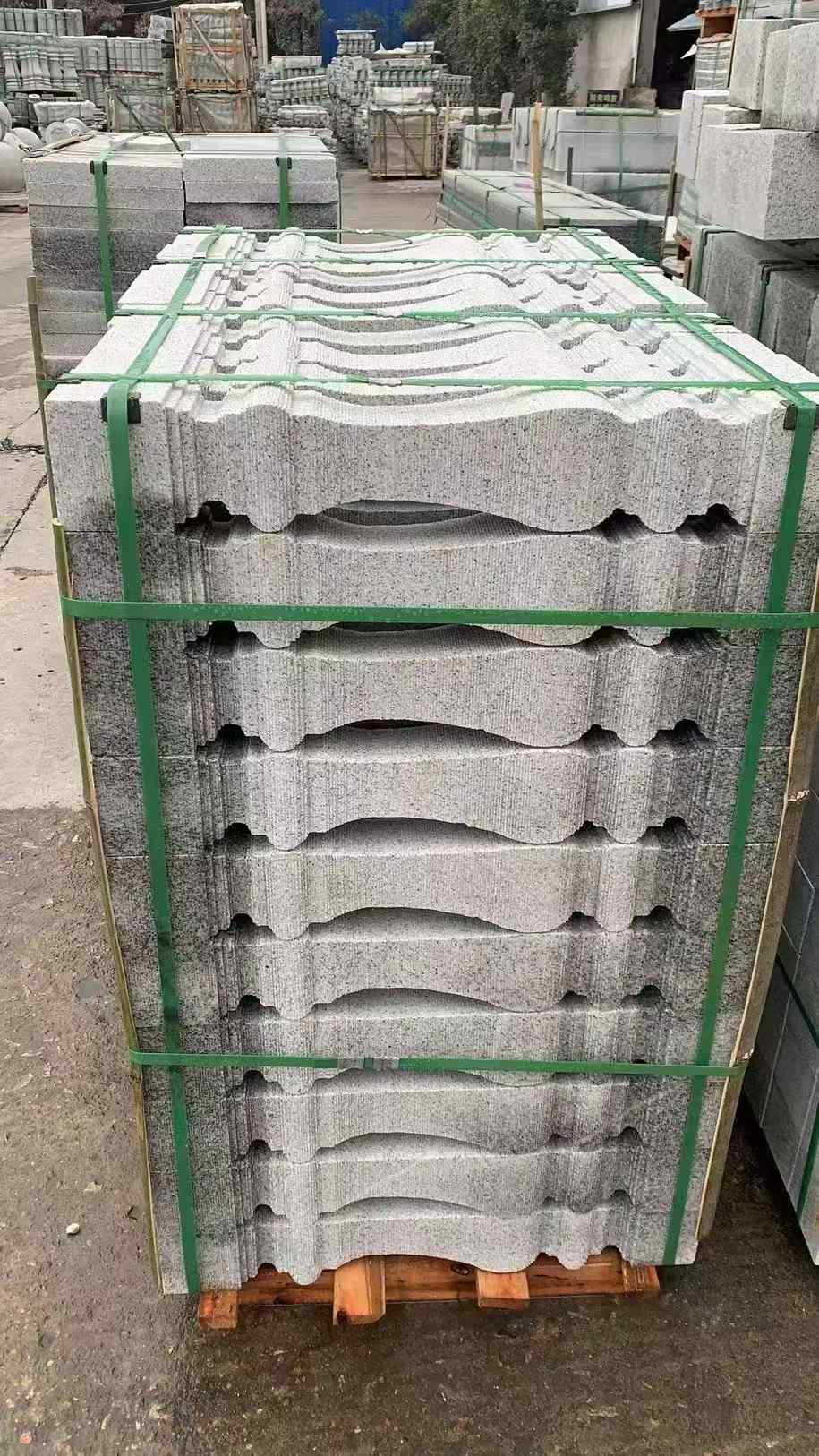 咸宁 芝麻白方形拉丝面，栏杆花瓶柱