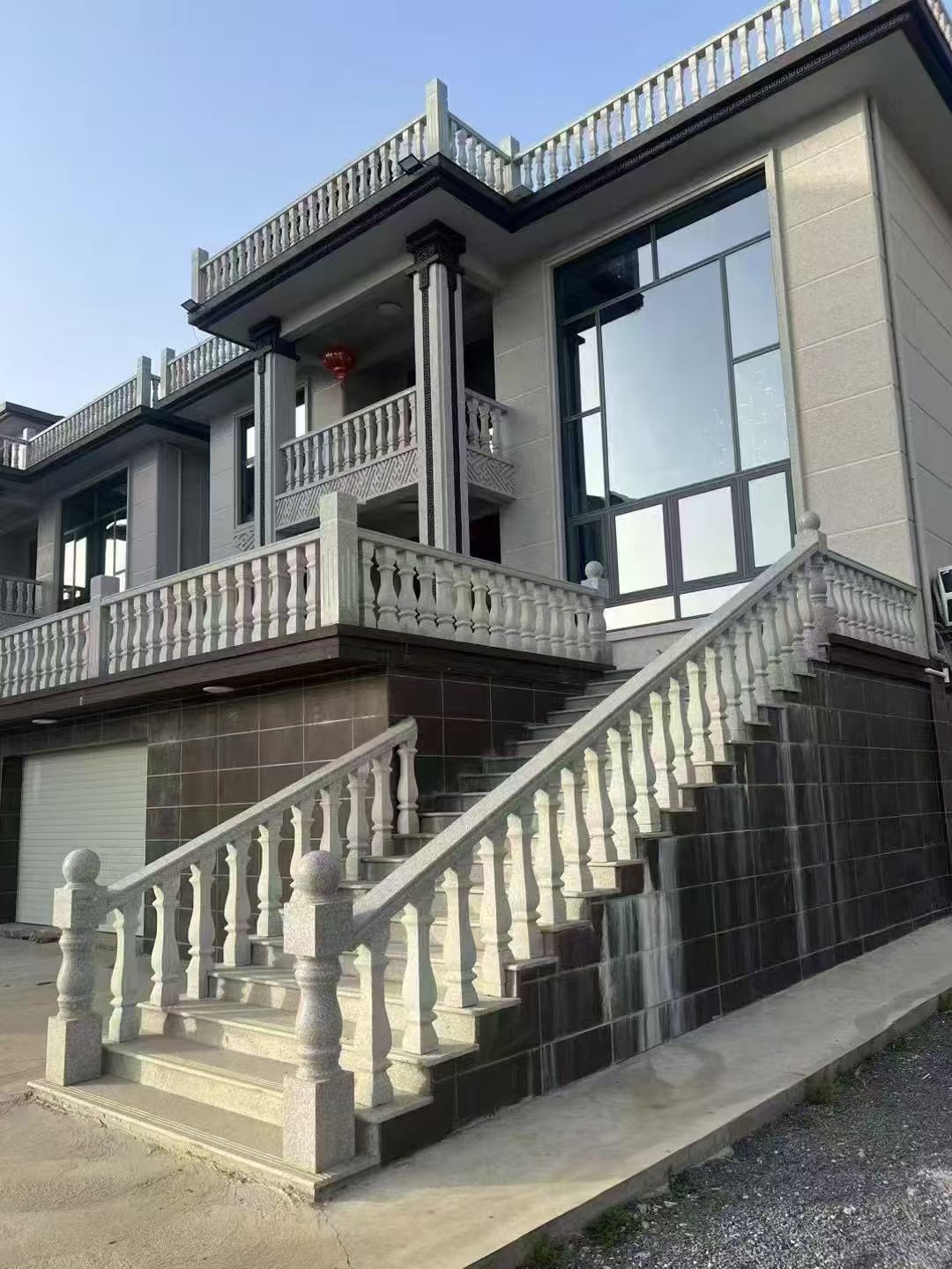 咸宁 芝麻白别墅阳台栏杆，楼梯栏杆