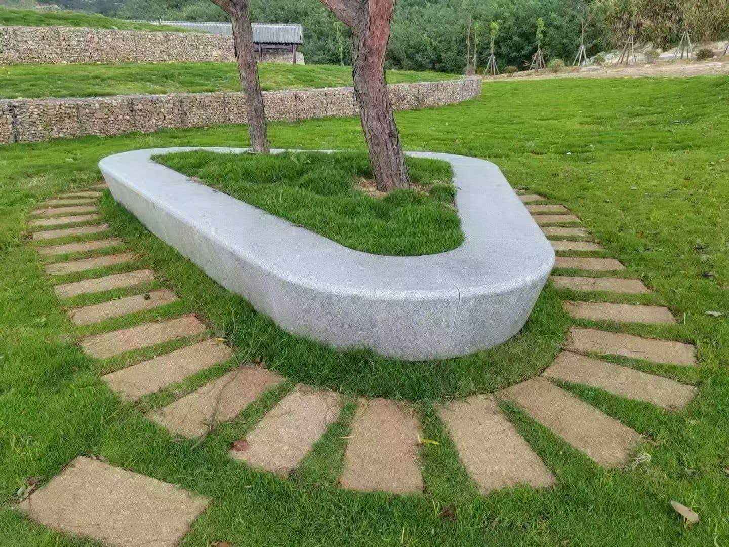 咸宁 芝麻白光面整石坐凳