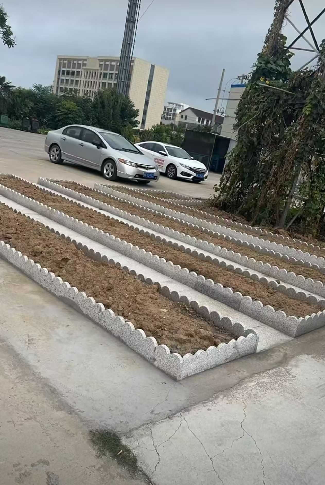 咸宁 花边石、花围石、花园石安装效果