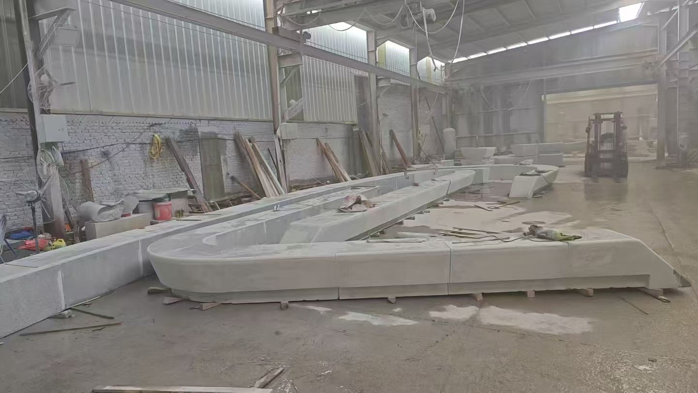 咸宁 花岗岩整石坐凳拼装